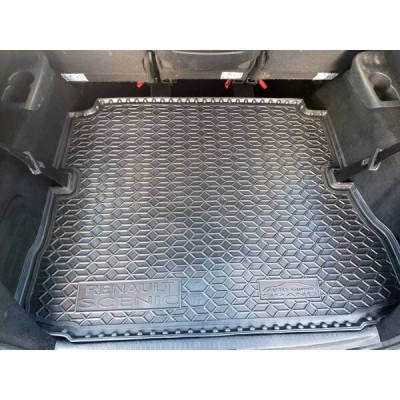 Коврик в багажник для Renault Grand Scenic III (2009>) (7мест) пластик ( AVTO-Gumm )