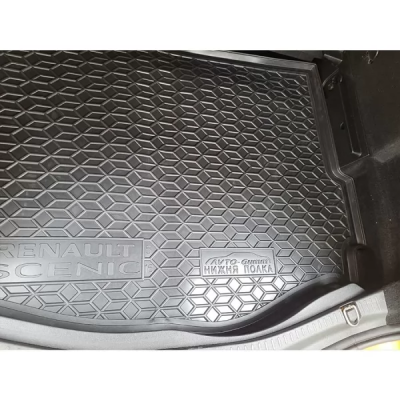 Килимок у багажник для авто Renault Grand Scenic IV (2016>) 7 місць, пластиковий (AVTO-Gumm)