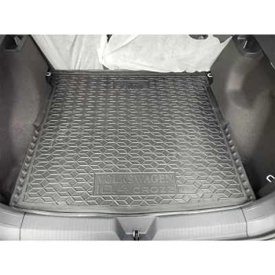 Коврик в багажник для авто Volkswagen ID.4 Crozz Prime (верхняя полка) пластик ( AVTO-Gumm )