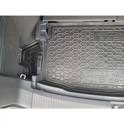 Коврик в багажник для авто Volkswagen ID.6 Crozz Pro (нижняя полка) пластик ( AVTO-Gumm )