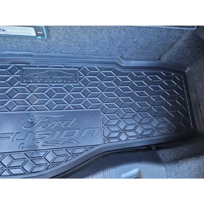 Килимок у багажник для авто Ford Fusion plug-in hybrid (2017) (USA), з 2-х частин, пластиковий (AVTO-Gumm)