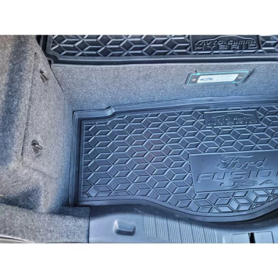 Килимок у багажник для авто Ford Fusion plug-in hybrid (2017) (USA), з 2-х частин, пластиковий (AVTO-Gumm)
