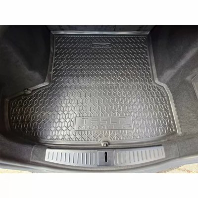 Килим багажника для авто Tesla Model S 2021&gt задній великий пластик ( AVTO-Gumm )