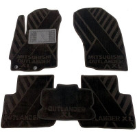 Килимки в салон для Mitsubishi Outlander XL ( 2007 - 2012 ) текстильні ( AVTO-Tex )