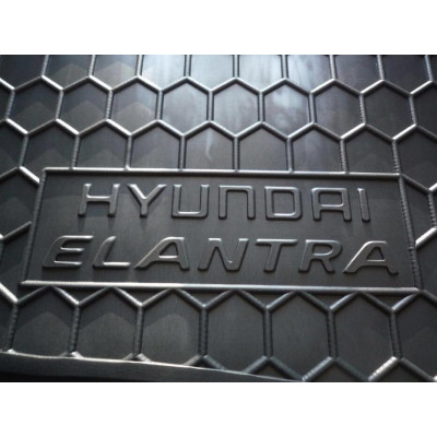 Килимок у багажник для Hyundai Elantra (2011–) (пластик) (Avto‑Gumm)