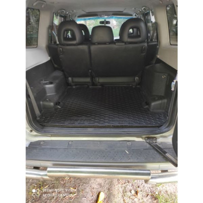 Коврик в багажник для Mitsubishi Pajero Wagon lll-lV (7 мест) пластик ( Avto-Gumm )