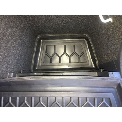 Коврик в багажник для  Volkswagen Tiguan Allspace (2018 - ) (5мест) пластик ( Avto-Gumm )
