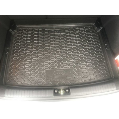 Коврик в багажник для авто KIA Ceed ( 2019 -  ) ( хетчбэк нижняя полка ) полиуретан ( AVTO-Gumm )