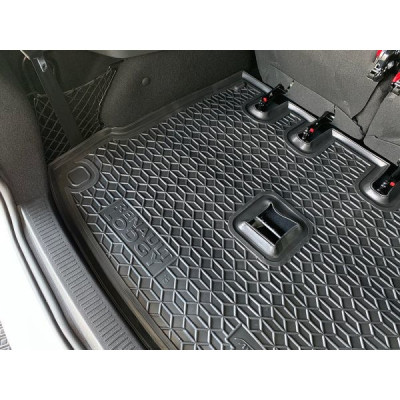 Коврик в багажник для авто Renault Lodgy ( 2018 - ) (раздельная сидушка) полиуретан ( AVTO-Gumm )