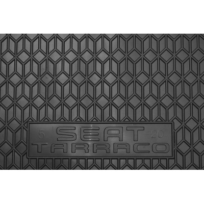 Килимок у багажник для авто Seat Tarraco (5 місць) (верхня полиця) (2019– ), гумовий (AVTO-Gumm)