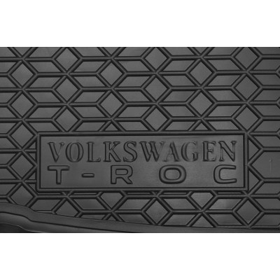 Коврик в багажник для авто Volkswagen T - Roc ( верхняя полка ) ( 2018 - ) резиновый (AVTO-Gumm)