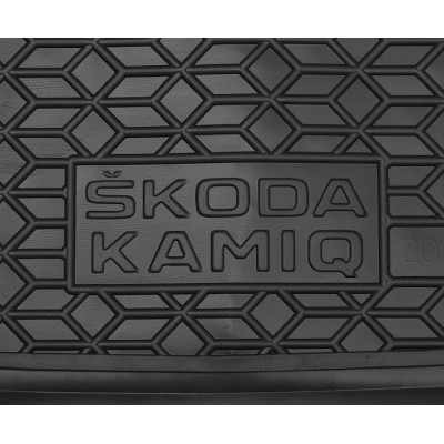 Коврик в багажник для авто Skoda Kamiq ( 2020 - ), резиновый (AVTO-Gumm)