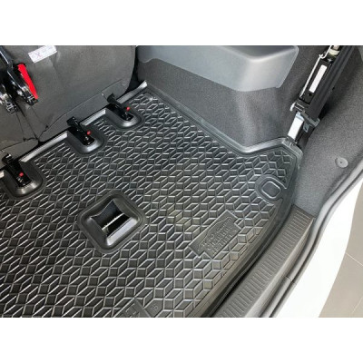 Коврик в багажник для авто Renault Lodgy ( 2018 - ) (раздельная сидушка) пластик ( AVTO-Gumm )