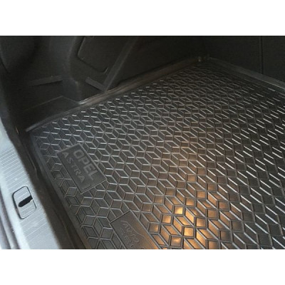 Коврик в багажник для авто Opel Astra J (седан) пластик ( AVTO-Gumm )