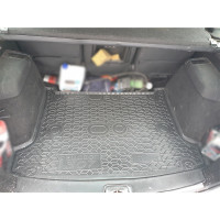Автомобильный коврик в багажник для авто Peugeot P 307 (универсал) пластик (AVTO-Gumm)