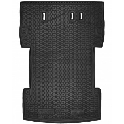 Коврик в багажник для авто Volkswagen Caddy MAXI ( 7мест ) ( 2004 - 2015 ) полиуретан ( AVTO-Gumm )